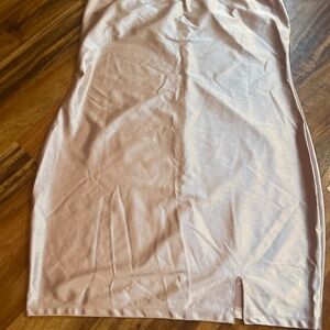 Rose pink shiny dress